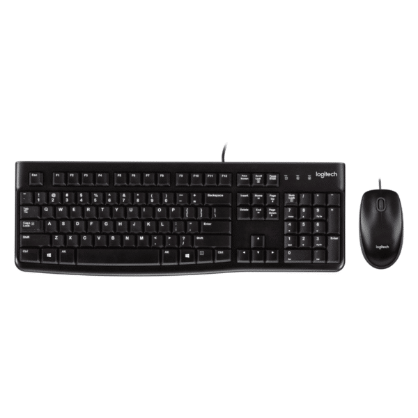 Teclado y ratón Logitech MK120 | Versión Español | USB Cable Teclado / USB Cable Mouse Óptico de 1000 DPI