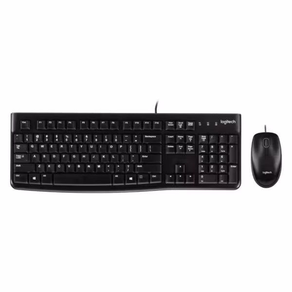 Teclado y ratón Logitech MK120 | Versión Español | USB Cable Teclado / USB Cable Mouse Óptico de 1000 DPI