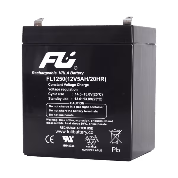 Batería Sellada 12V 5Ah AGM FL1250GS | Fuli Battery | Para UPS y Alarmas