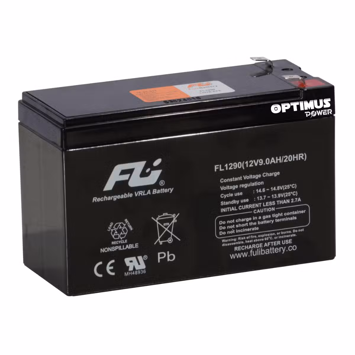 Batería Sellada AGM 12V 9Ah POWEST FL1290GS | Libre de Mantenimiento | UPS y Respaldo de Energía | Tecnología VRLA