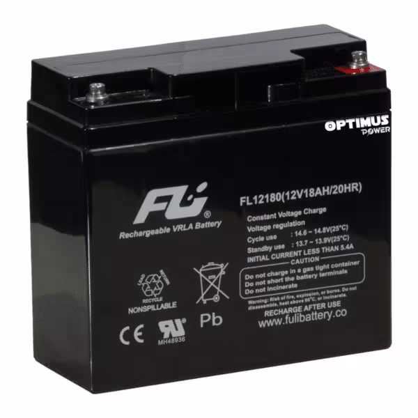Batería Sellada AGM 12V 18Ah POWEST FL12180GS | Libre de Mantenimiento | UPS y Respaldo de Energía | Tecnología VRLA