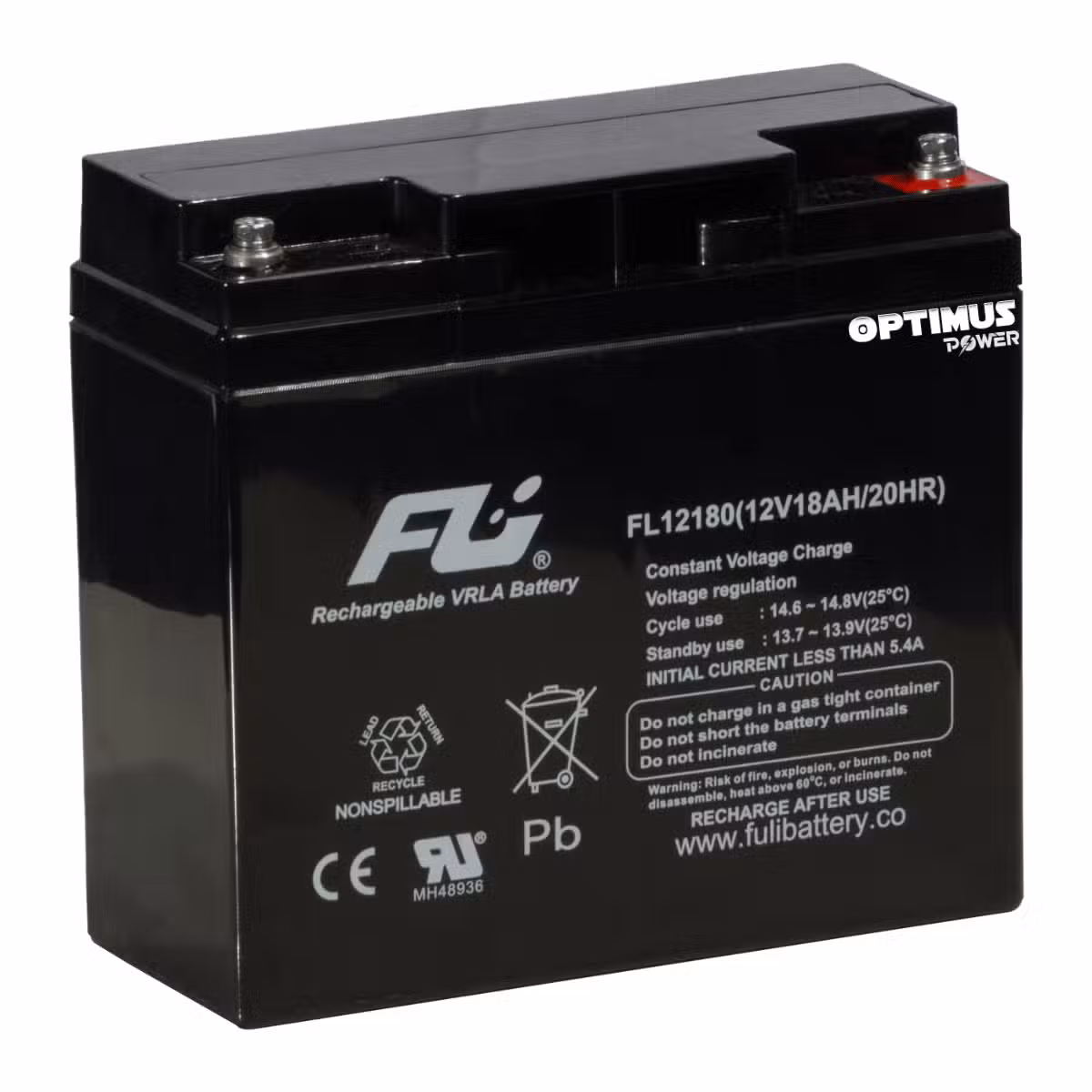 Batería Sellada AGM 12V 18Ah POWEST FL12180GS | Libre de Mantenimiento | UPS y Respaldo de Energía | Tecnología VRLA