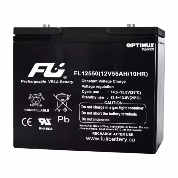 Batería Sellada AGM 12V 55Ah POWEST FL12550GS | 10 Años | Alta Capacidad | UPS y Respaldo de Energía