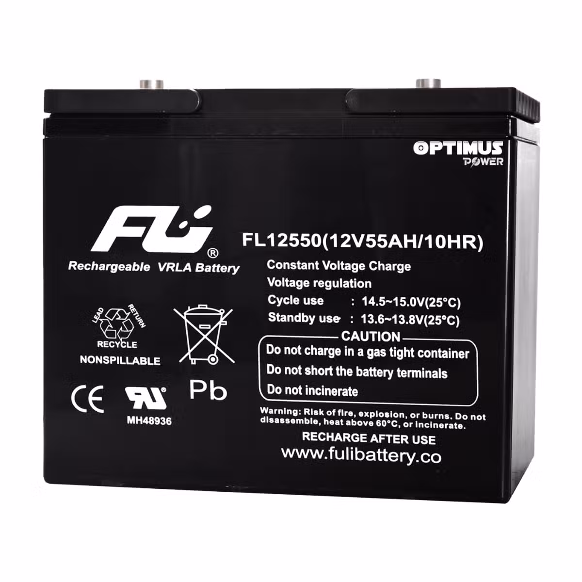 Batería Sellada AGM 12V 55Ah POWEST FL12550GS | 10 Años | Alta Capacidad | UPS y Respaldo de Energía
