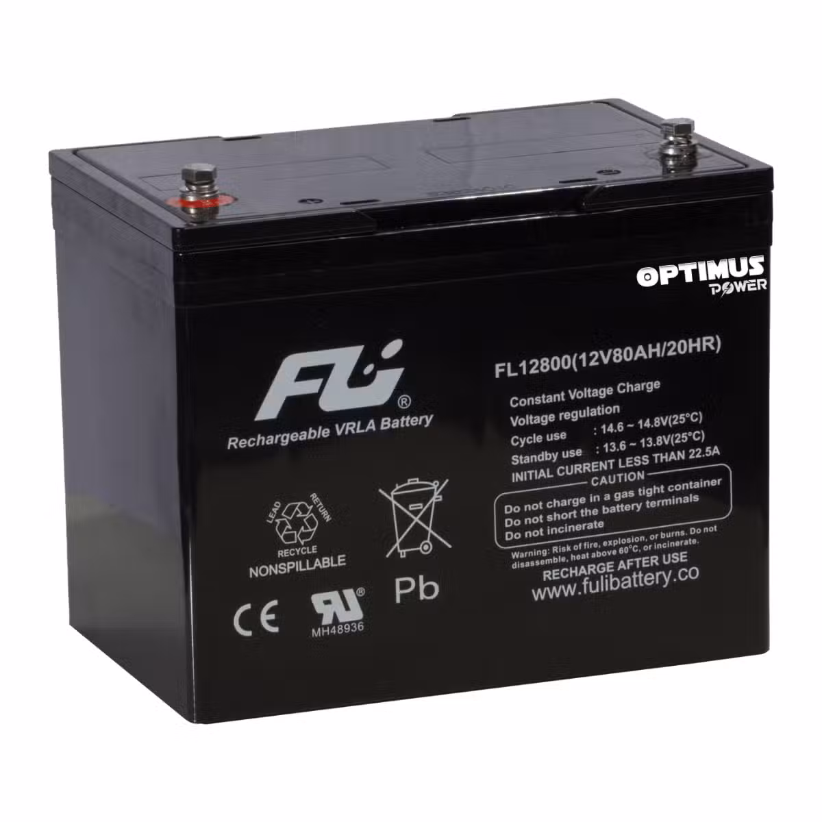 Batería Sellada AGM 12V 80Ah POWEST FL12800GS | 10 Años | Alta Capacidad | UPS y Respaldo de Energía