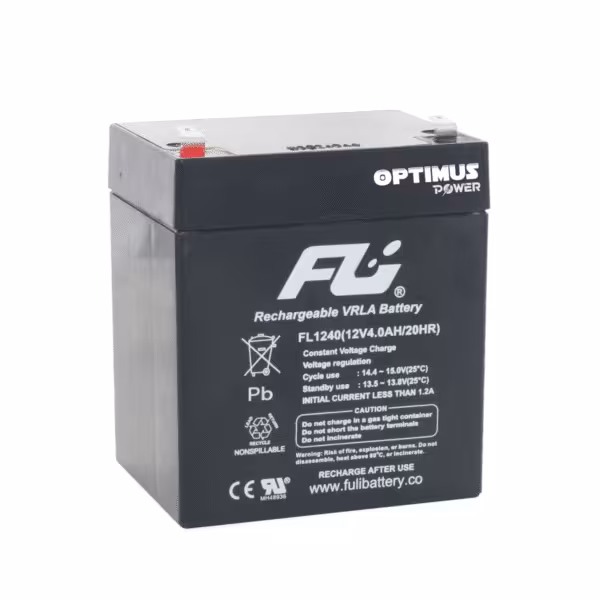 Batería Sellada 12V 4Ah AGM FL1240GS | Fuli Battery | Para UPS y Alarmas
