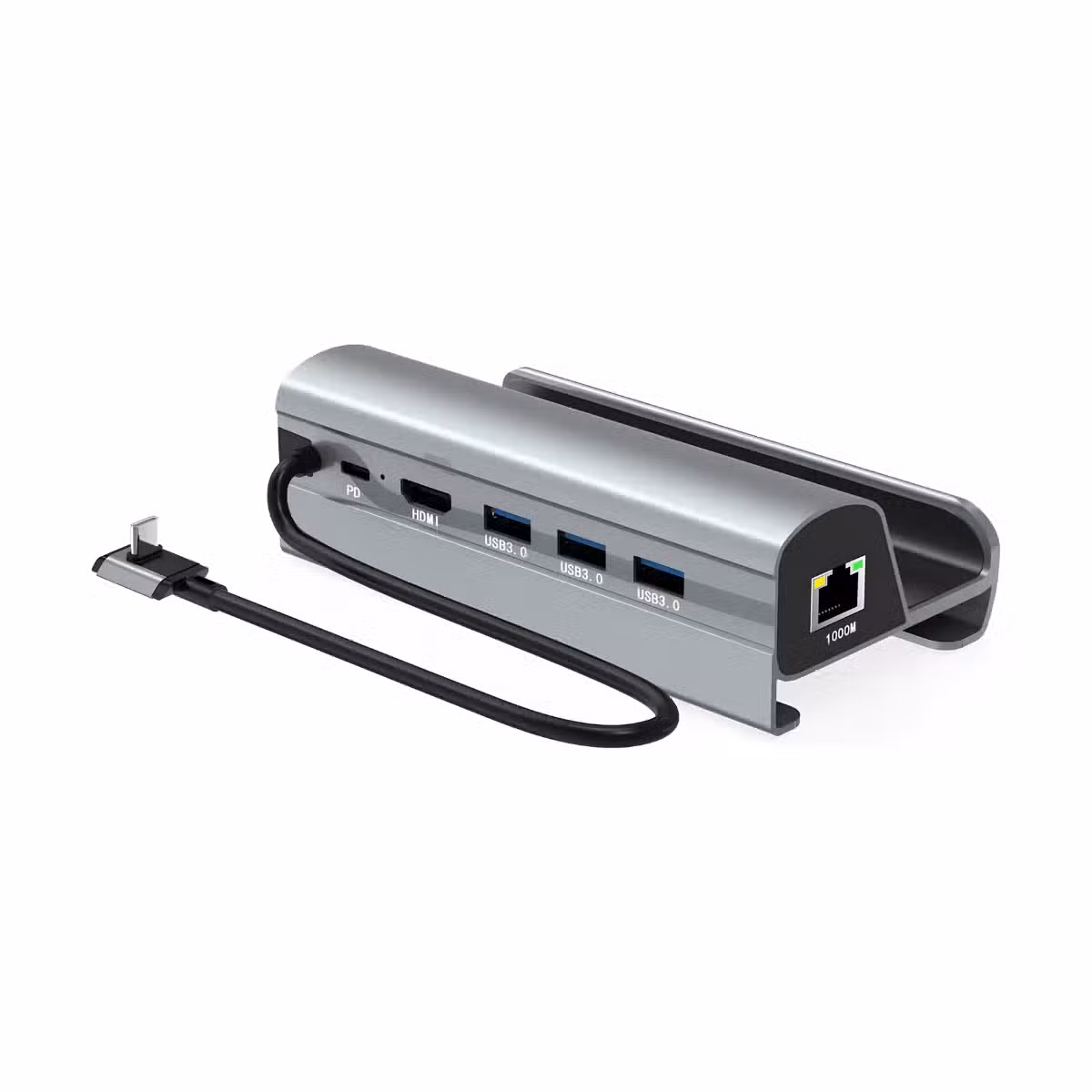 Docking Station HC-86E para Steam Deck | HDMI 4K Ultra HD | 3 Puertos USB 3.0 | Carga Rápida PD 60W | Ethernet Gigabit 1000 Mbps | Aluminio | OPTIMUS™