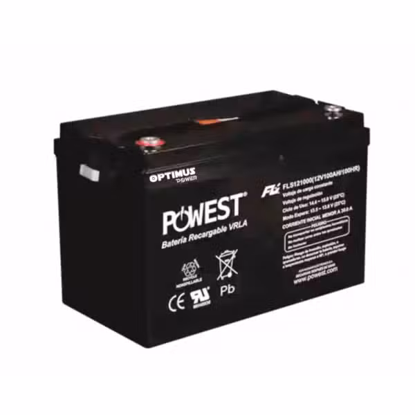 Batería Solar POWEST 12V 100Ah FLS121000 AGM VRLA