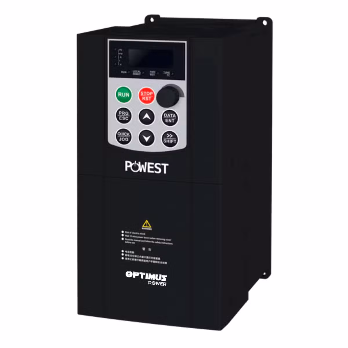Variador de Frecuencia POWEST VFD 0.75kW 1HP | 220/240VAC Monofásico | Control Vectorial SVC | MODBUS RS-485