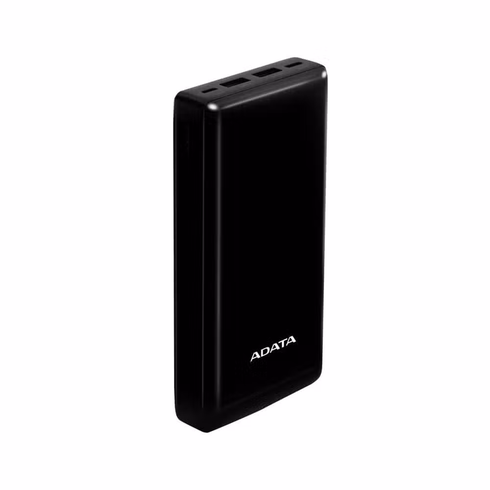 Cargador Portátil ADATA C20 20000mAh Negro | Power Bank con USB-C PD y Dual USB-A