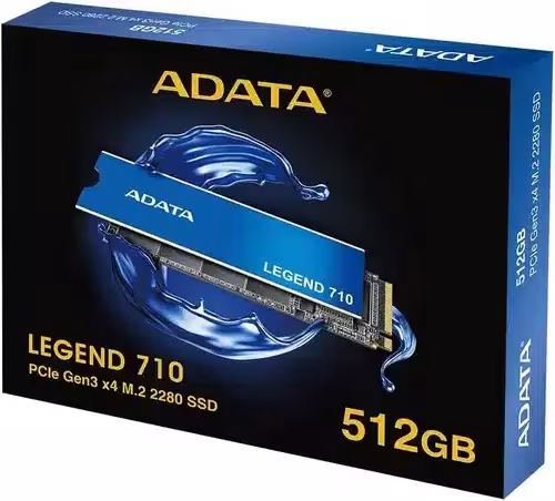 SSD ADATA LEGEND 710 512GB M.2 2280 PCIe NVMe | Velocidad 2400/1800 MB/s