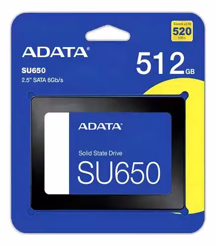 SSD ADATA Ultimate SU650 512GB 2.5" SATA III | Alto Rendimiento para PC y Laptop
