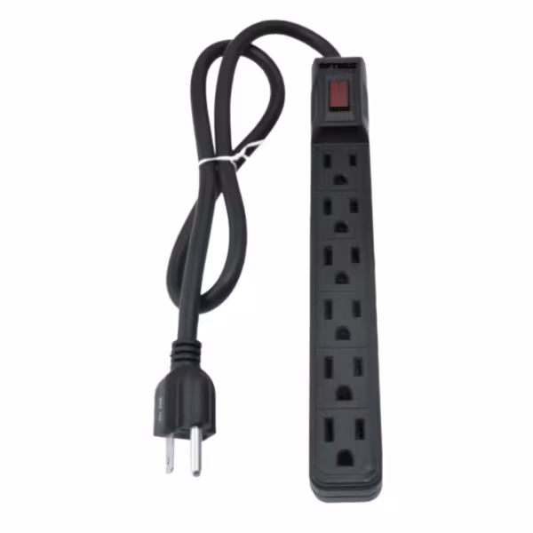 Supresor de Picos MULTINET Negro 6 Salidas Ref. 6TN