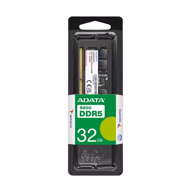 Memoria RAM ADATA 32GB DDR5 5600MHz SODIMM | Para Portátil/Laptop