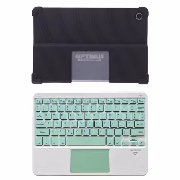 Kit Estuche de Goma Antishock Negro para Lenovo Tab Plus TB-351FU + Teclado 2 en 1 Bluetooth Español, vista 11
