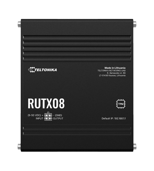 Teltonika RUTX08 router industrial 4 puertos Gigabit Ethernet