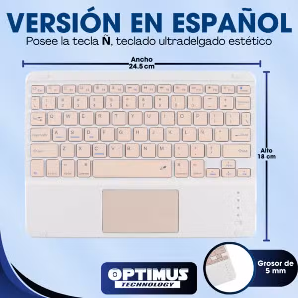 Kit Estuche de Goma Antishock Negro para Lenovo Tab Plus TB-351FU + Teclado 2 en 1 Bluetooth Español, vista 8
