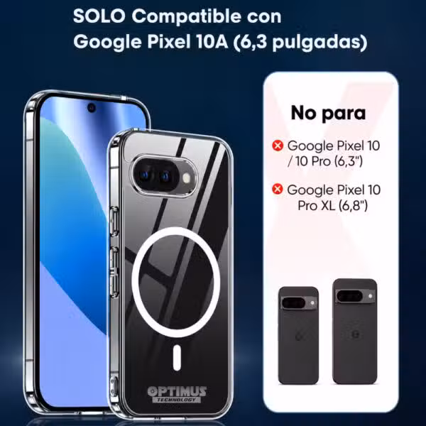 Compatibilidad exclusiva del estuche con Google Pixel 10A de 6,3 pulgadas