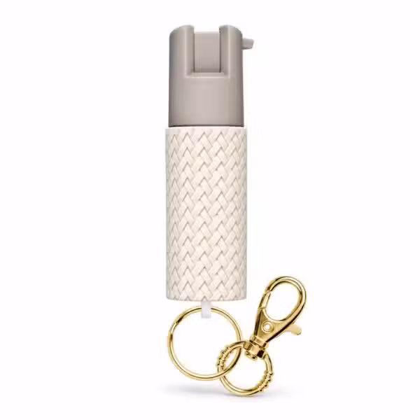 Gas pimienta SABRE RED de 15 g con diseño tejido beige