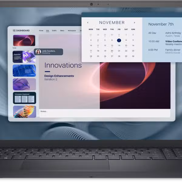 Dell Pro 15 Essential PV15250 PP70R vista frontal