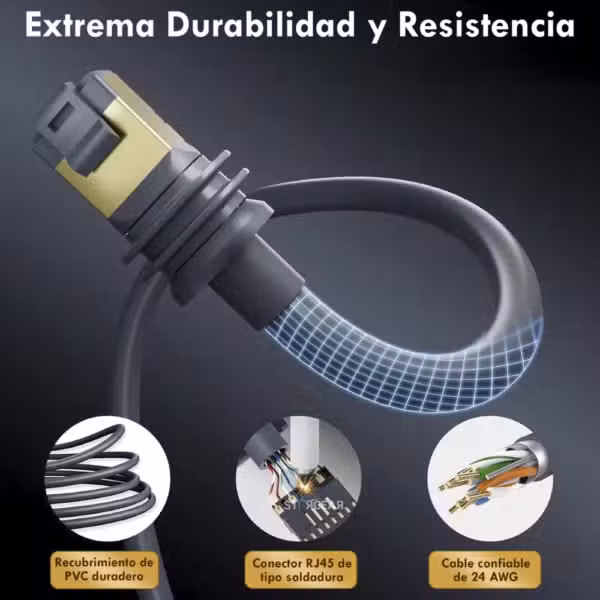 Cable original Starlink V4 de 15 metros usado, imagen 2