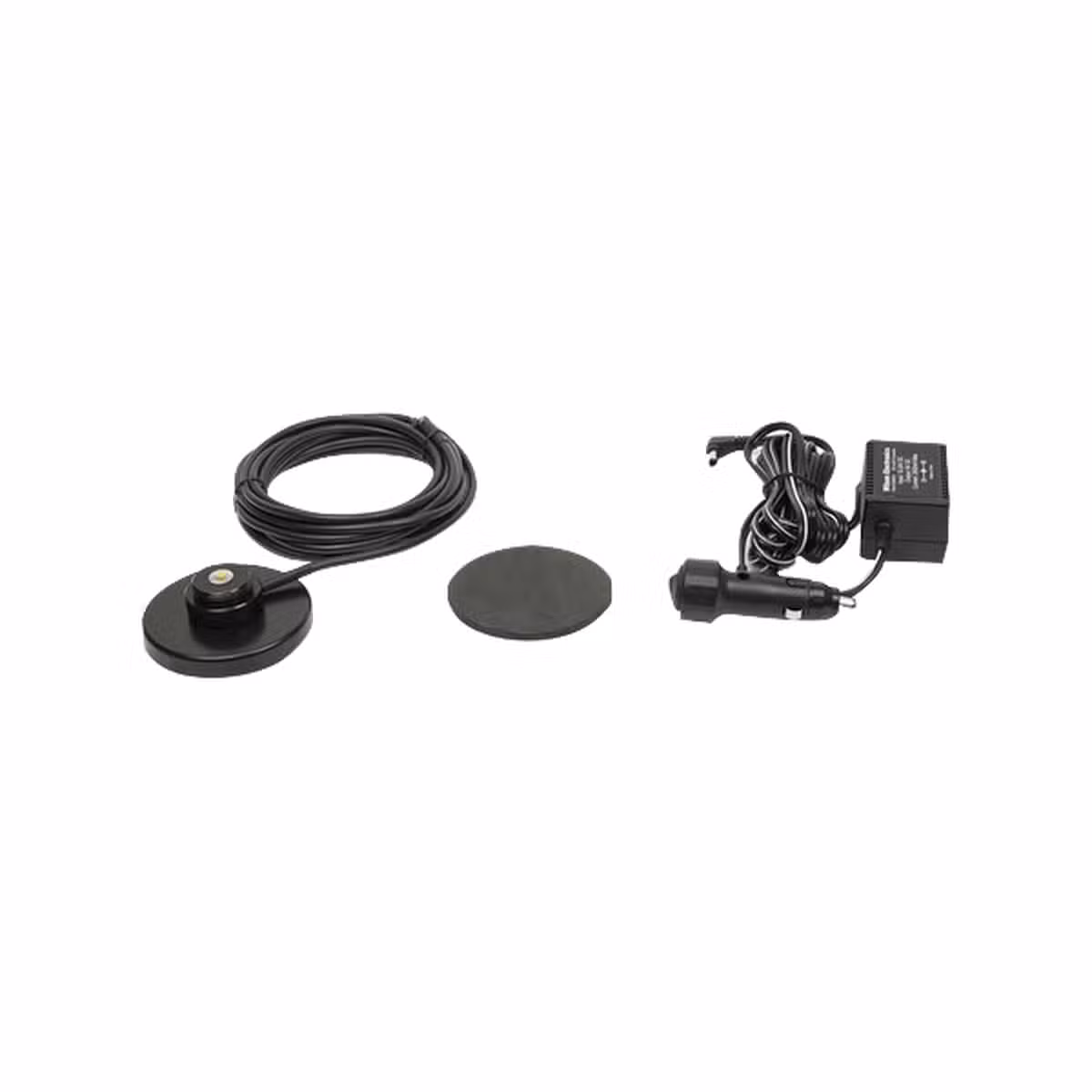 Kit weBoost Soft Install 318406 con base magnética NMO, cable y fuente vehicular, fondo blanco