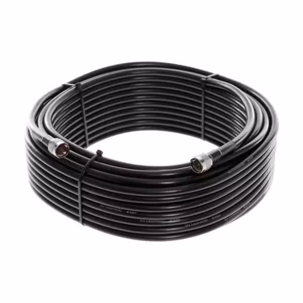 Cable coaxial Wilson400 del sistema WilsonPro Enterprise 1300 Instalado 466049, presentado sobre fondo blanco.