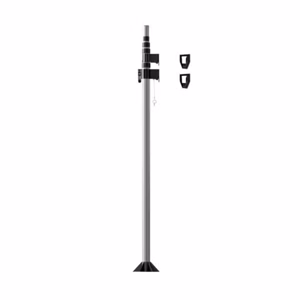 Mástil telescópico weBoost 900071 y soportes para el kit Destination RV, fondo blanco