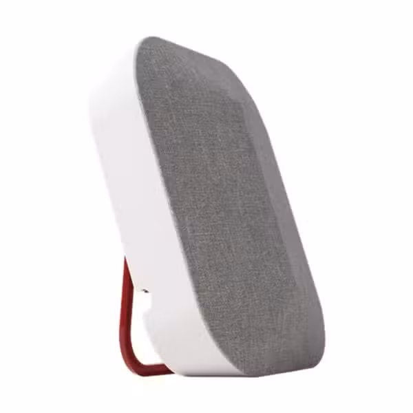 Antena interior tipo panel con cubierta de tela del kit Home MultiRoom sobre fondo blanco