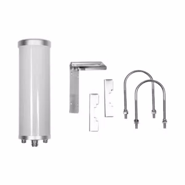 Antena exterior omnidireccional Omni Plus 314422 del kit weBoost Office 200 531047, aislada sobre fondo blanco.