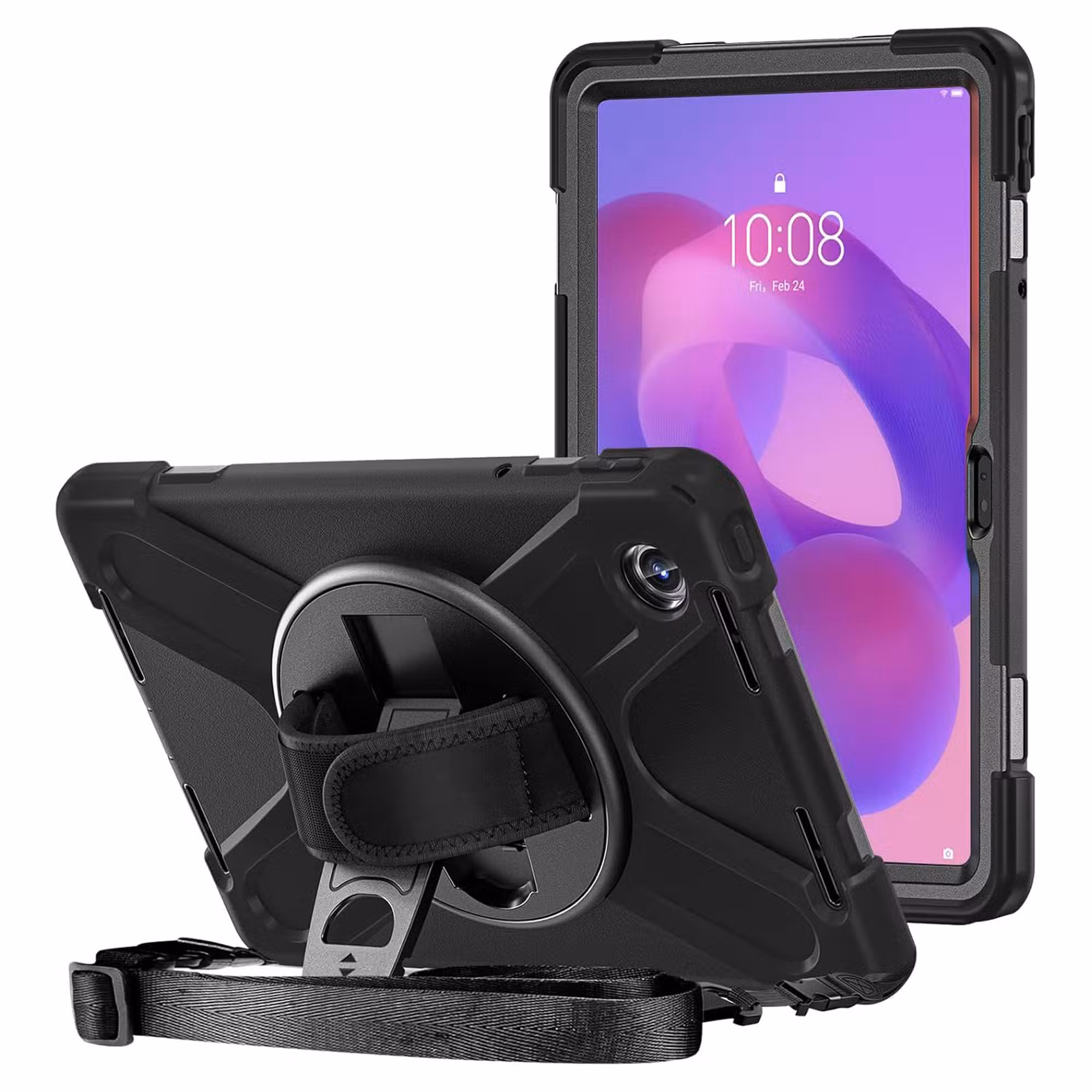 Estuche antishock con correa y soporte 360° para Lenovo K11 - imagen 1