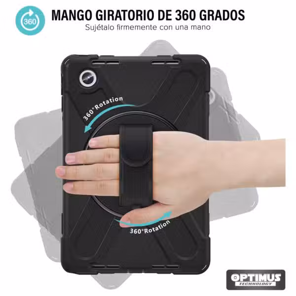 Estuche antishock con correa y soporte 360° para Lenovo K11 - imagen 2