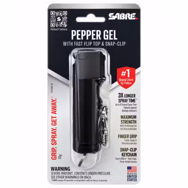 Empaque gas pimienta en gel SABRE RED F15-BUSG-02