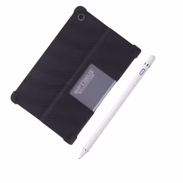 Combo Lenovo Tab Plus TB351FU 11.5": Estuche de Goma y Lápiz Óptico: variante Blanco.