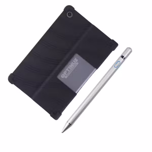 Combo Lenovo Tab Plus TB351FU 11.5": Estuche de Goma y Lápiz Óptico: variante Gris.