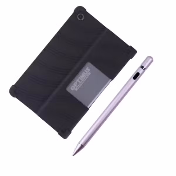 Combo Lenovo Tab Plus TB351FU 11.5": Estuche de Goma y Lápiz Óptico: variante Rose Gold.