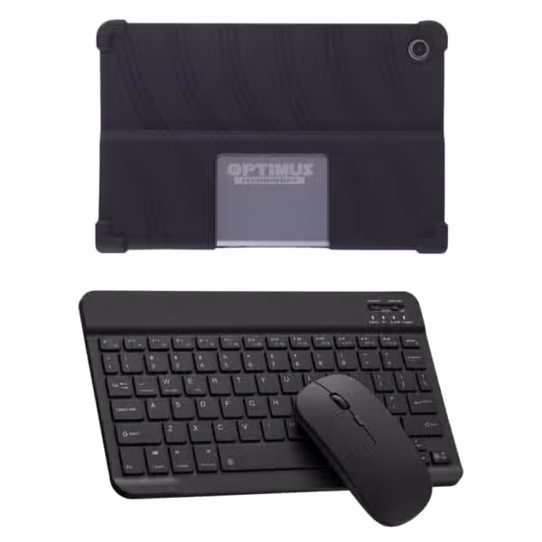 Kit Lenovo Tab Plus TB351FU 11.5": Estuche de Goma, Teclado y Mouse: variante Negro.
