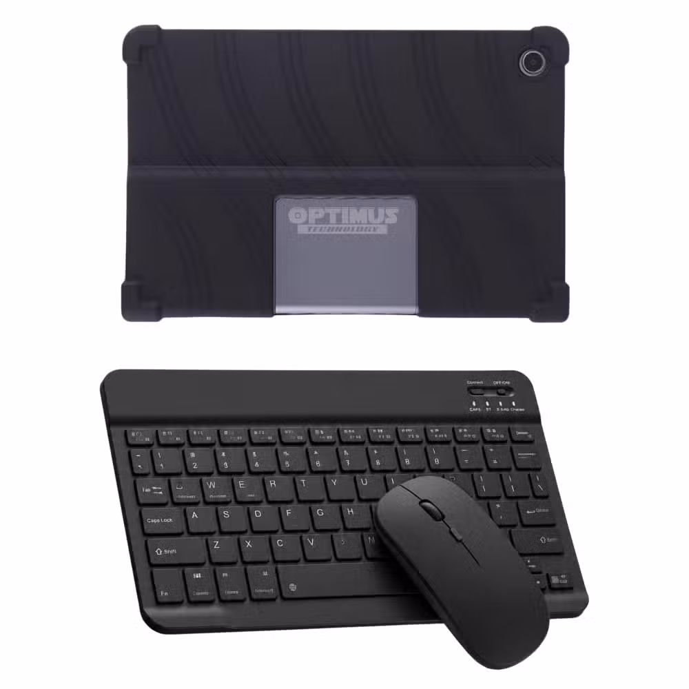 Kit Lenovo Tab Plus TB351FU 11.5": Estuche de Goma, Teclado y Mouse: variante Negro.