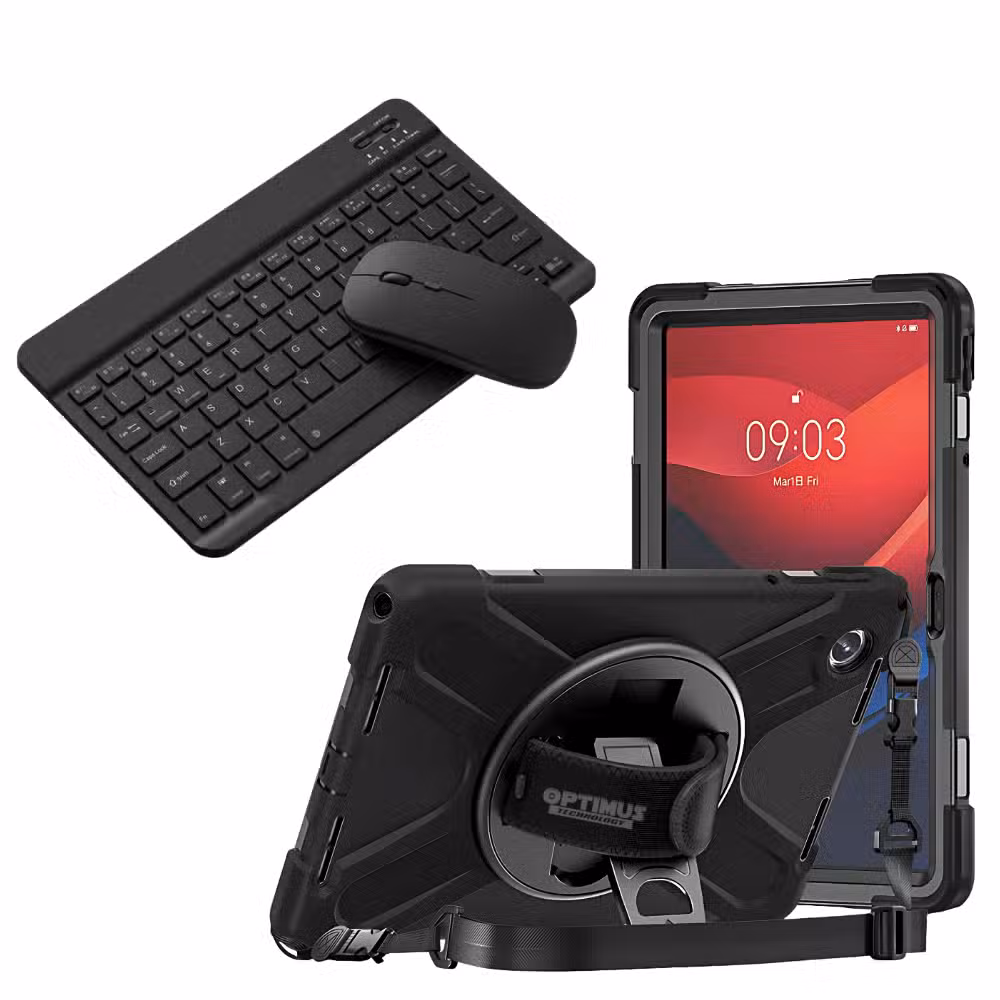 Kit Lenovo Tab M11 con estuche negro y teclado con mouse negros