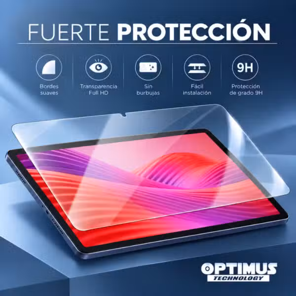 Detalle del ajuste y protección de pantalla del vidrio templado 9H para Lenovo Idea Tab 11.