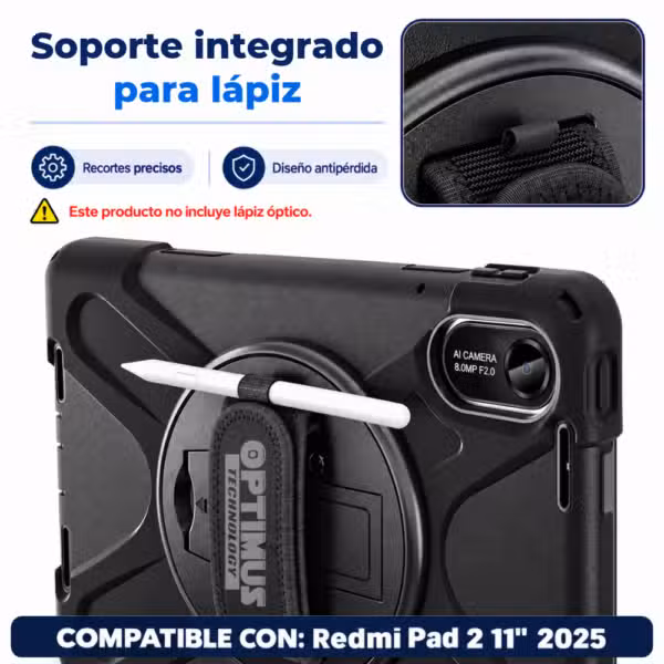 Estuche protector Anti-Shock de 3 capas para Xiaomi Redmi Pad 2 de 11 pulgadas, imagen 4
