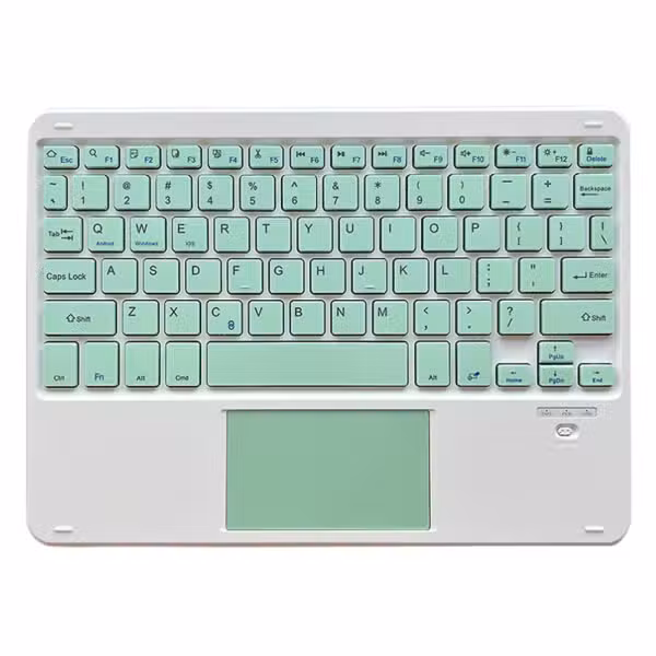 Teclado Bluetooth con touchpad integrado color Verde, componente del kit para Lenovo Tab K11.