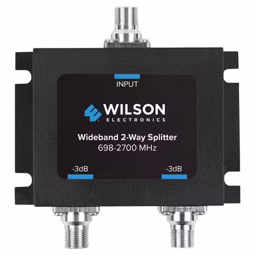 Wilson Splitter 2 Way -3 dB 698-2700 MHz w/F Female Connectors — SKU 850034