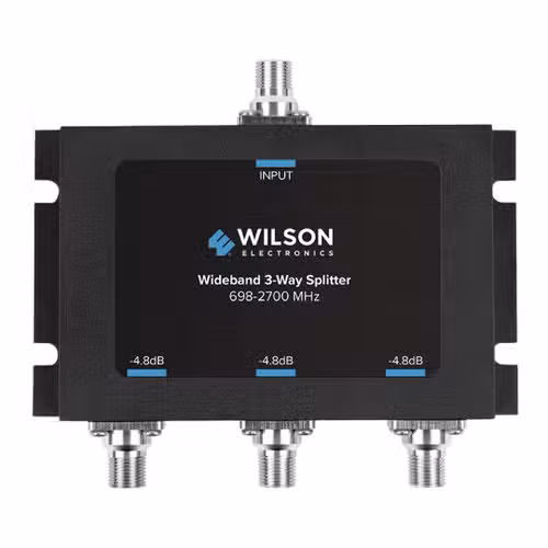 Wilson Splitter 3 Way -4.8 dB 698-2700MHz w/F Female Connectors — SKU 850035