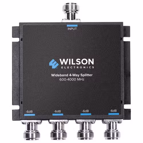 Wilson Splitter 4 Way -6 dB 600-4000MHz w/N Female Connectors — SKU 859117